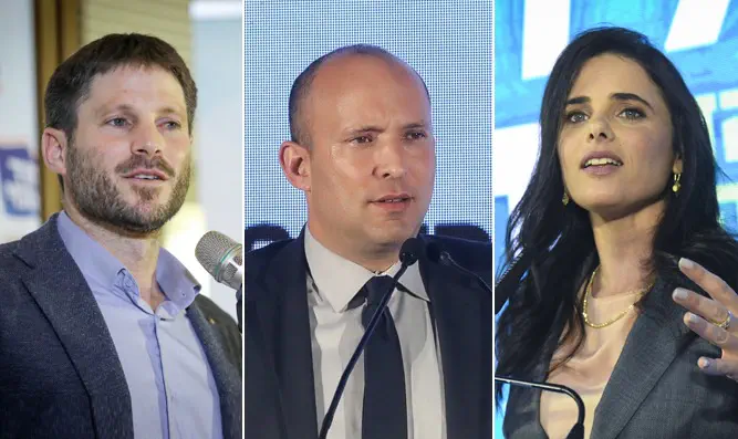 סקר: 7 מנדטים לרשימת בנט-שקד-סמוטריץ