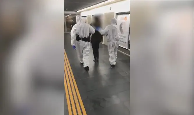 הפר בידוד, נמלט ברכבת - ונתפס 