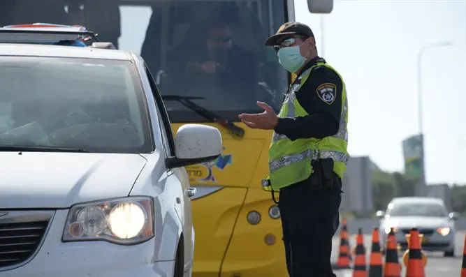אגף התנועה במשטרה יסייע באכיפת הסגר