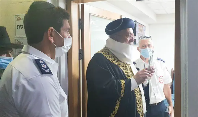 בית כנסת נחנך בבניין הנהלת מד"א