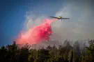 Massive brush fire races toward Gush Etzion farm