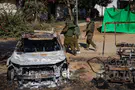 Yonatan Sindel/Flash90 Security camera footage returned to Nahal Oz