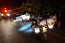 Man survives car crash - and is killed by police car