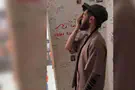 Eliya Cohen prays at the exact spot he was captured