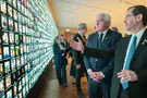 Israeli and German Presidents tour library, Honor 10/7 victims