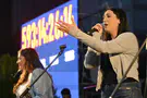 Watch: Israeli Eurovision star performs at Hostages Square