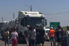 Hostages' families block trucks: 'This is direct aid to Hamas'