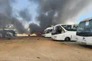 Missile fragment hits bus in central Israel, five lightly hurt