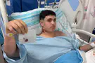 Teenager's life spared by millimeters