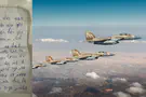 The letter of the pilot who entered Iran first
