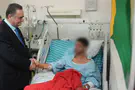 Defense Min. visits soldiers wounded in Hamas ceasefire violation