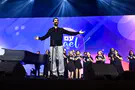 Sagui Dekel‑Chen and Idan Raichel together on stage in Florida