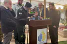 Dotan Gueta and the Binyamin Regional Council spokesman Fallen soldier's son sings 'Ani Ma'amin' at father's funeral