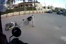 Motorcyclist crashes after fleeing police