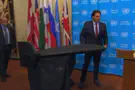 Iranian attack drone displayed at the UN