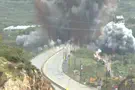צילום: ללא קרדיט IDF strikes Lebanon's coastal highway bridge over the Litani