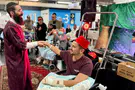 Avramaika Eisenstein Soldier blesses Mimouna celebration at Rambam Medical Center