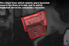 Hezbollah hides rocket launcher in school yard