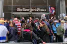 Hundreds protest at NYT HQ over anti-Israel column