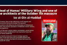 Hamas military chief Izz al-Din al-Haddad eliminated