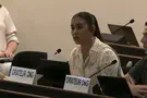 Former hostage Ilana Gritzewsky confronts UN