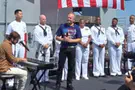 Алон Охель выступил на американском авианосце