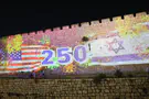 Jerusalem lights up for America's 250th independence day