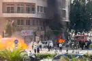 Explosions near hotel where Macron is staying
