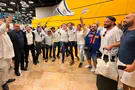 Spokesperson Dancing at Ben Gurion Airport as new Olim arrive from France