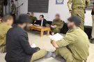Alex Kolomoisky Herzog reads Book of Lamentations with soldiers of haredi brigade