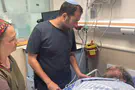 צילום: מועצת שומרון הבטחת דגן לפצוע הפיגוע