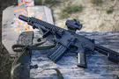 Why were reservists prevented from entering with long weapons?