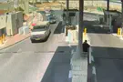 Police spokesperson Vehicle breaks through checkpoint, runs over spikes, & crashes