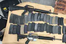 צילום: דוברות המשטרה Two M16 Rifles and IDF ammunition seized in the Negev