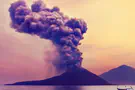 iStock Mount Anak Krakatau erupts