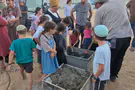 צילום: באדיבות המצלם מקווה טהרה חדש מול גדר המערכת