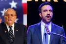 Reuters, Liri Agami/Flash 90 Giuliani and Mamdani share handshake at 9/11 ceremony