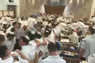 Watch: Yeshiva students end Yom Kippur with song and dance
