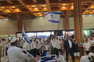 Moving: Yeshiva students sing and pray in Sheba hospital