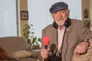 Yonatan Sindel/Flash90 At 102, Walter Bingham dances on Simchat Torah