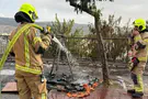 צילום: דוברות כבאות והצלה Child killed after burning dumpster explodes