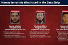 IDF eliminates three Hamas terrorists in Gaza strikes