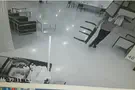 Watch: Ramallah Arab steals furniture from Israeli hospital