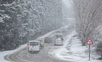 Snowfall in the Golan as Jerusalem braces for snowstorm