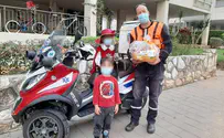 Family gives Purim gifts to first responder who helped sons