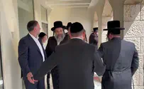 בן האדמו״ר נפגש עם תורם הנח"ל החרדי