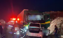 שני הרוגים בתאונה בין רכב פרטי למשאית בכביש הערבה