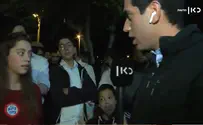 העיתונאי הערבי למפגינה: אנחנו שכנים