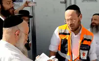 הרב יוסף חזר לזירת האסון במירון