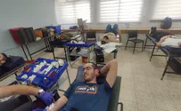 תלמידי ישיבת קרני שומרון תרמו דם